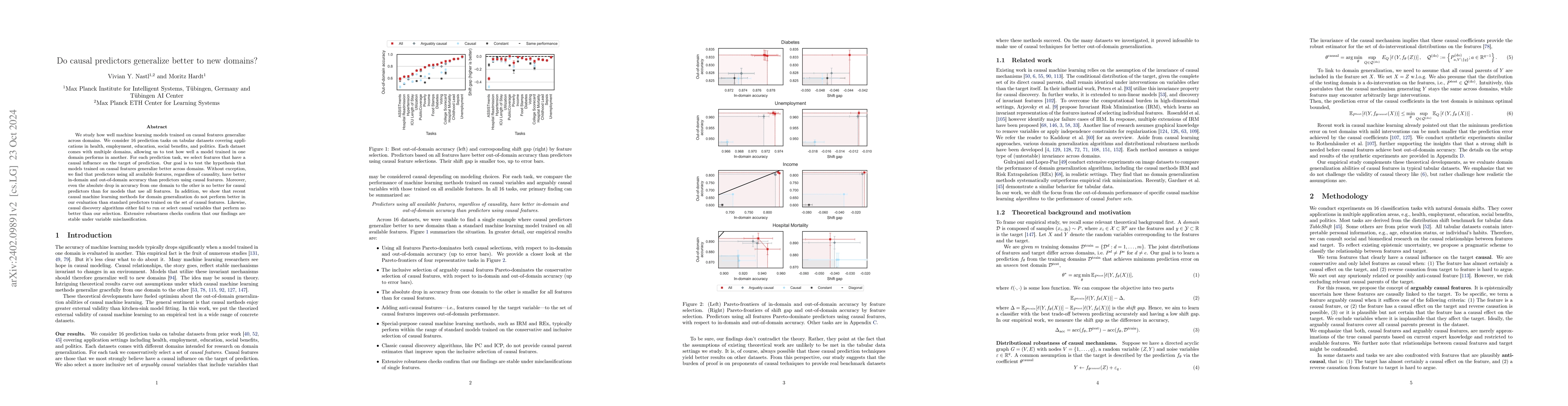 Thumbnail for Predictors from causal features do not generalize better to new domains