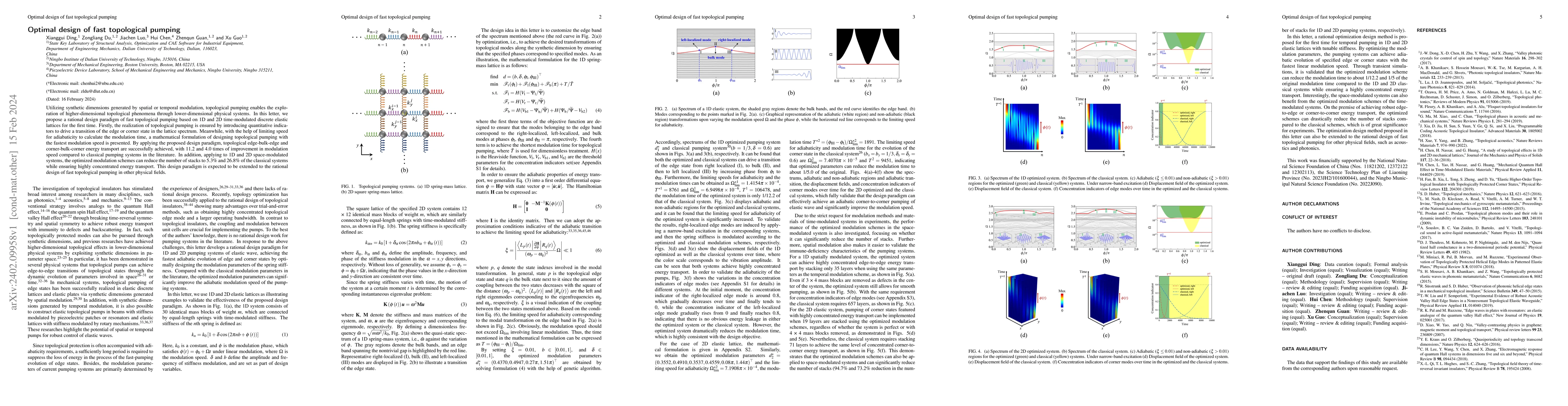 Thumbnail for Optimal design of fast topological pumping