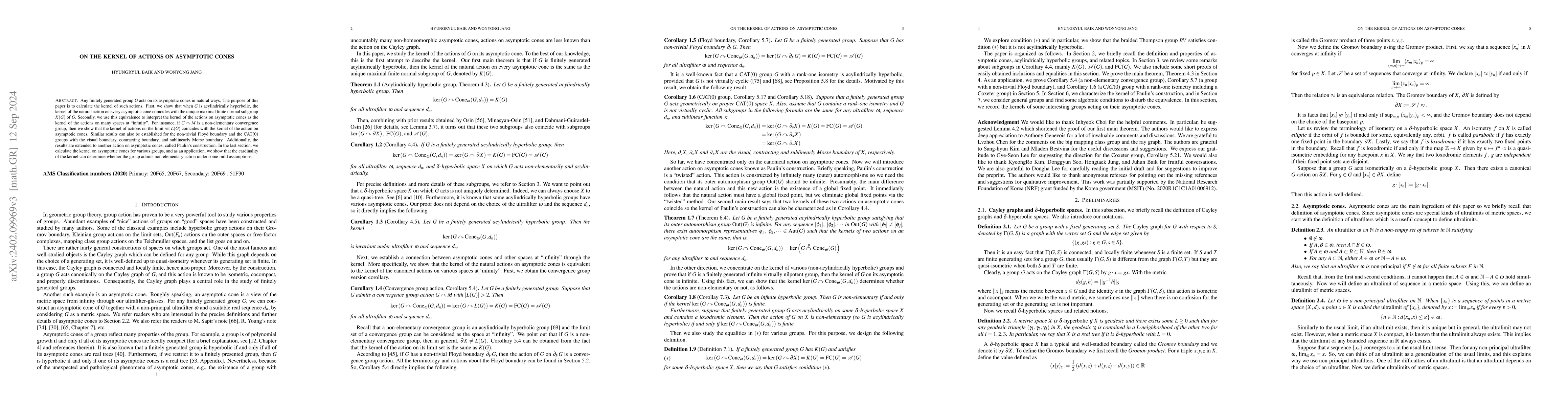 Thumbnail for On the kernel of actions on asymptotic cones