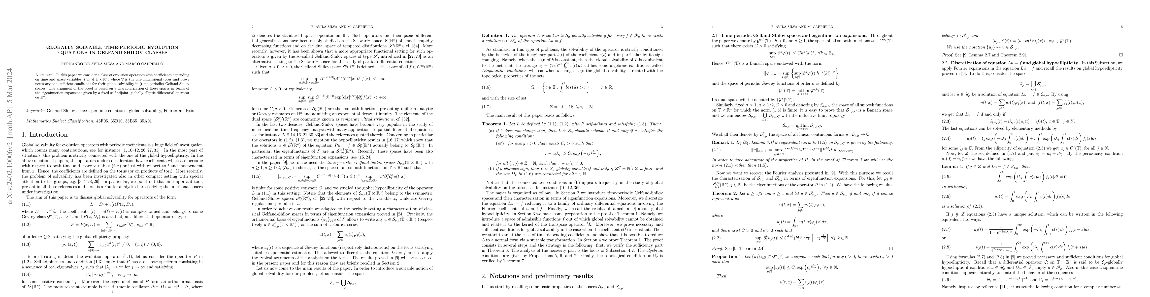 Thumbnail for Globally solvable time-periodic evolution equations in Gelfand-Shilov
  classes