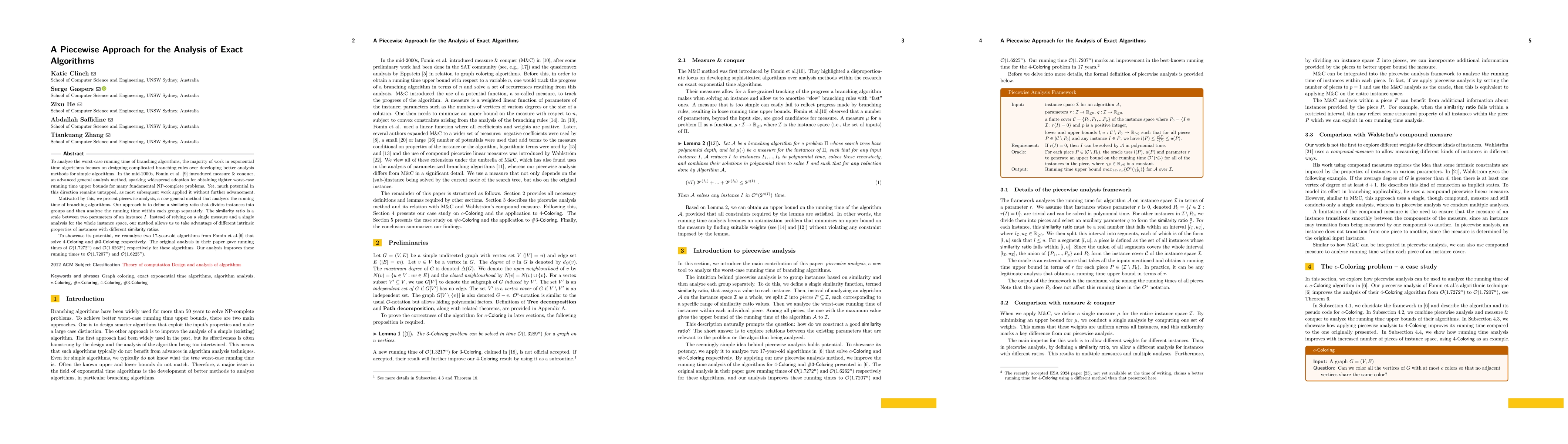 Thumbnail for A Piecewise Approach for the Analysis of Exact Algorithms