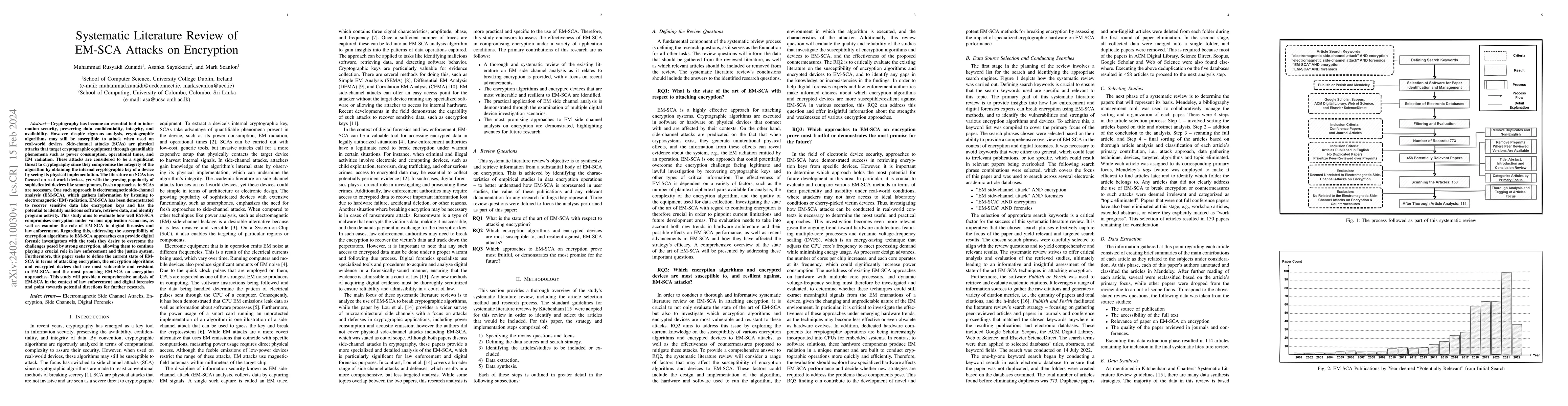 Thumbnail for Systematic Literature Review of EM-SCA Attacks on Encryption