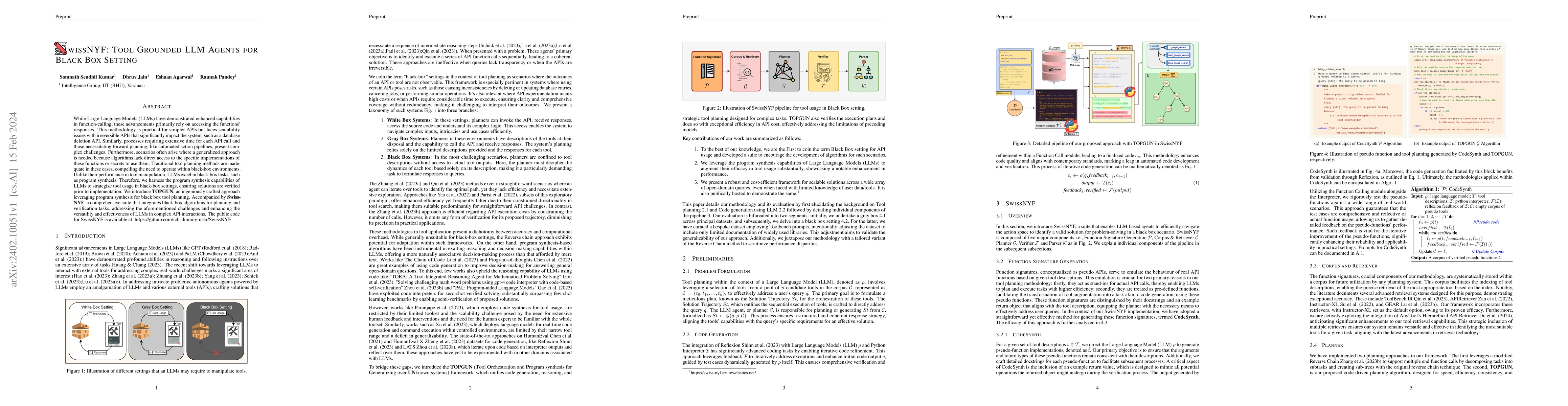 Thumbnail for SwissNYF: Tool Grounded LLM Agents for Black Box Setting