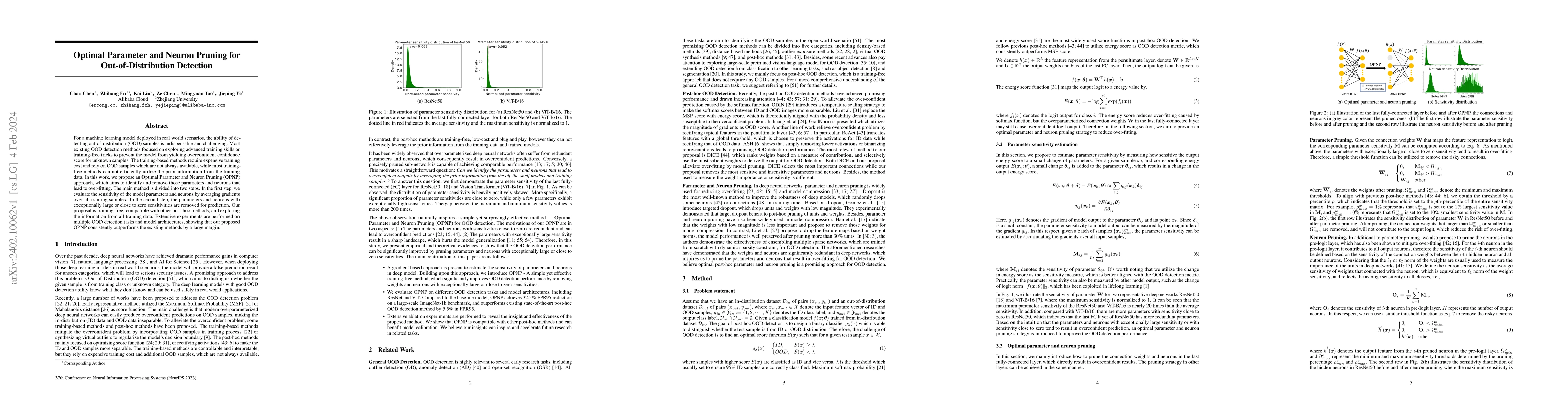 Thumbnail for Optimal Parameter and Neuron Pruning for Out-of-Distribution Detection
