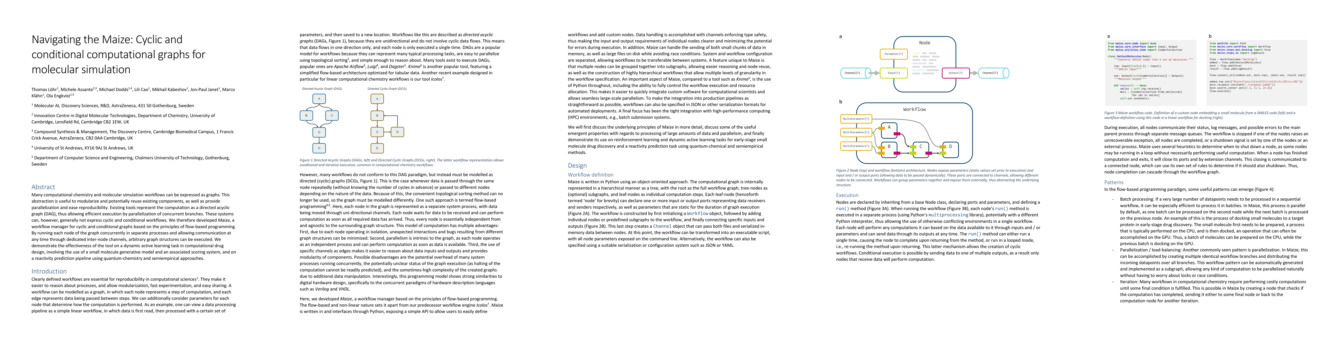 Thumbnail for Navigating the Maize: Cyclic and conditional computational graphs for
  molecular simulation