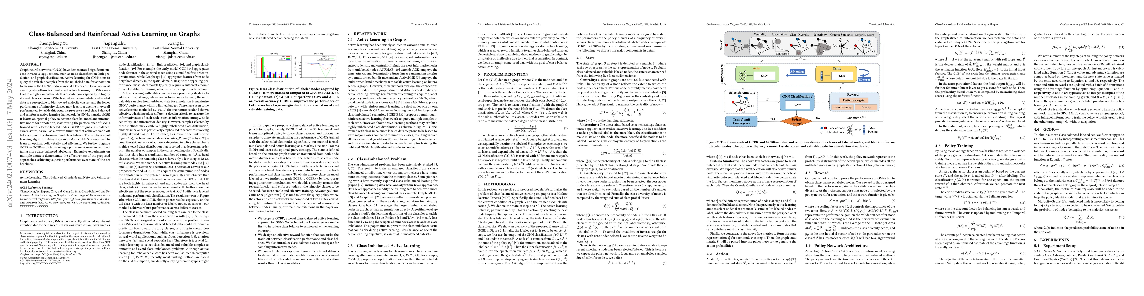 Thumbnail for Class-Balanced and Reinforced Active Learning on Graphs