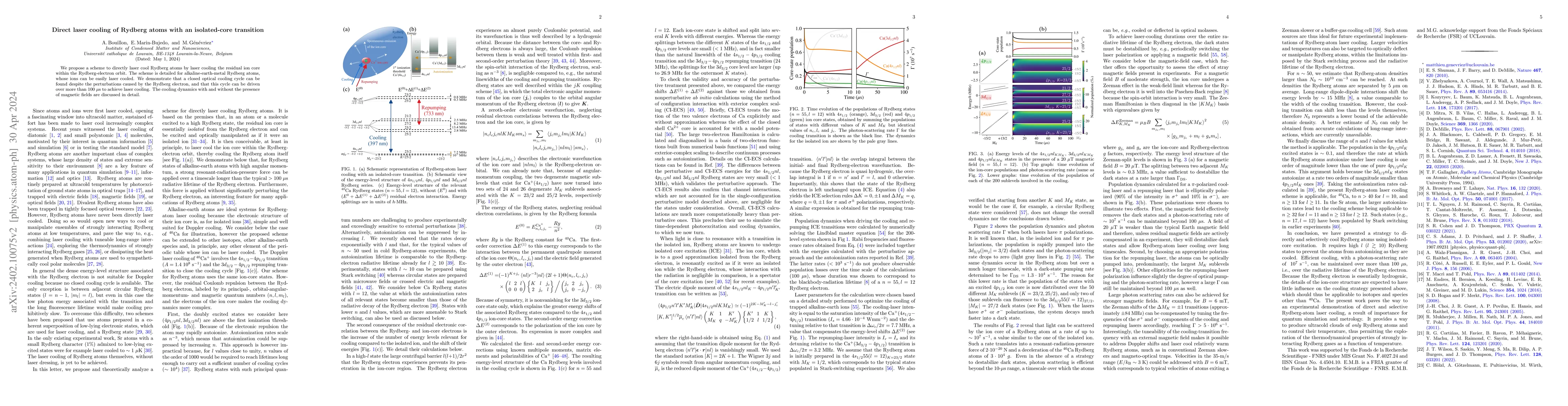 Thumbnail for Direct laser cooling of Rydberg atoms with an isolated-core transition