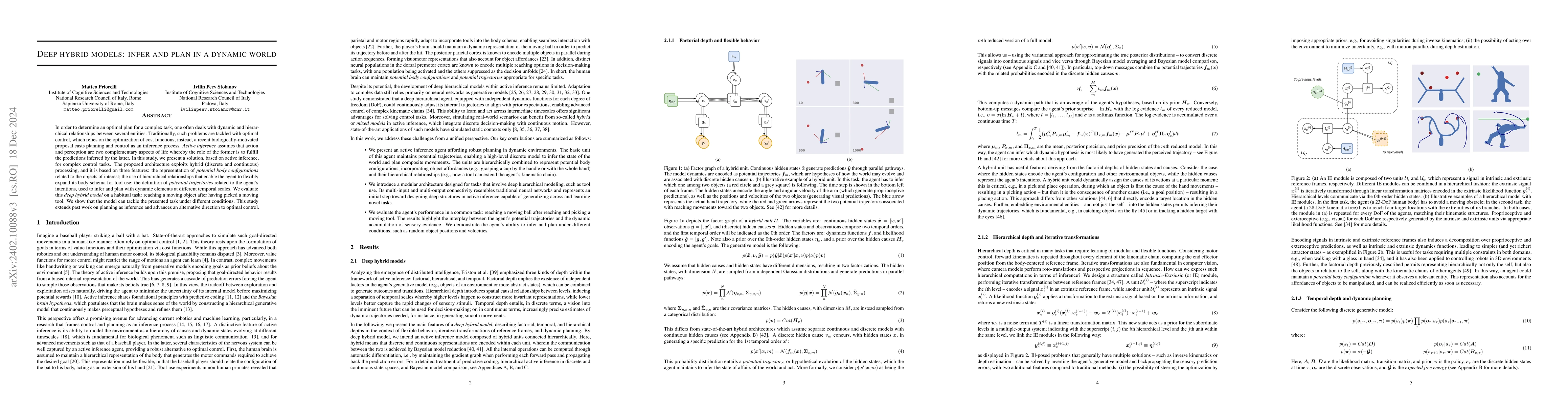 Thumbnail for Deep hybrid models: infer and plan in the real world