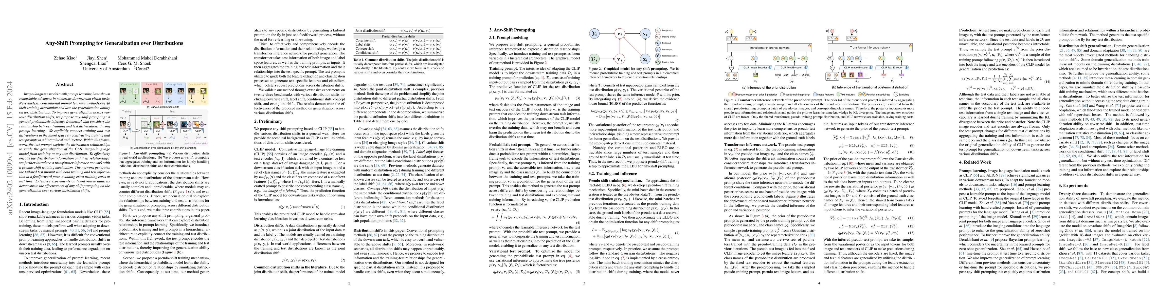 Thumbnail for Any-Shift Prompting for Generalization over Distributions