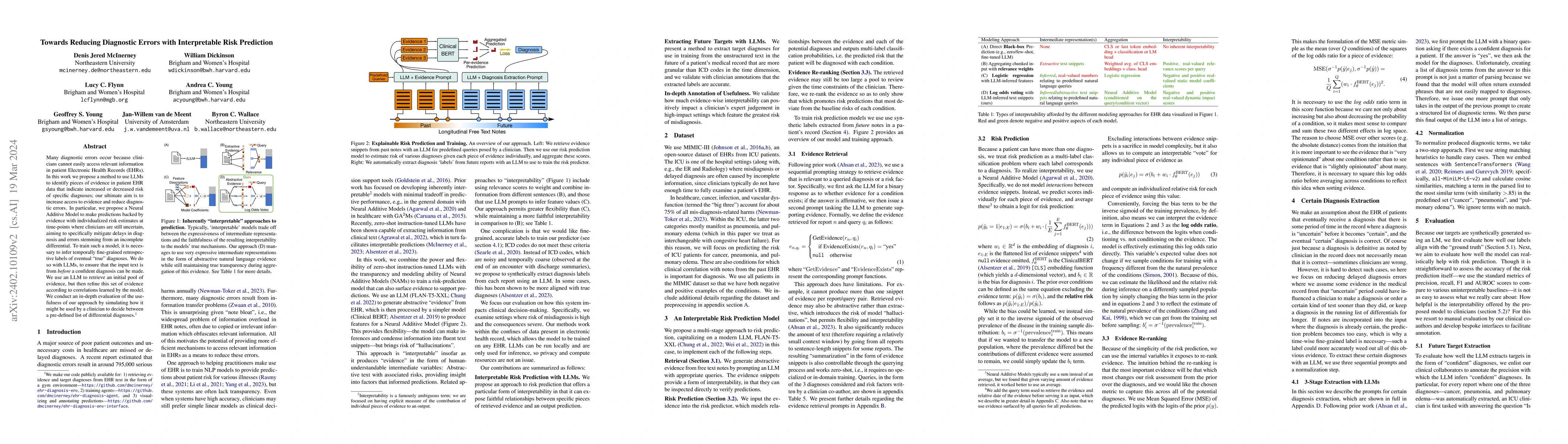 Thumbnail for Towards Reducing Diagnostic Errors with Interpretable Risk Prediction