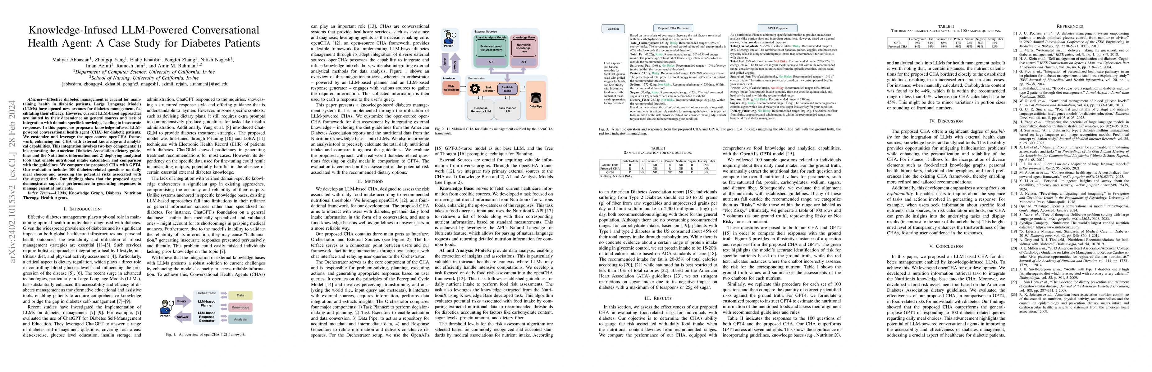 Thumbnail for Knowledge-Infused LLM-Powered Conversational Health Agent: A Case Study
  for Diabetes Patients