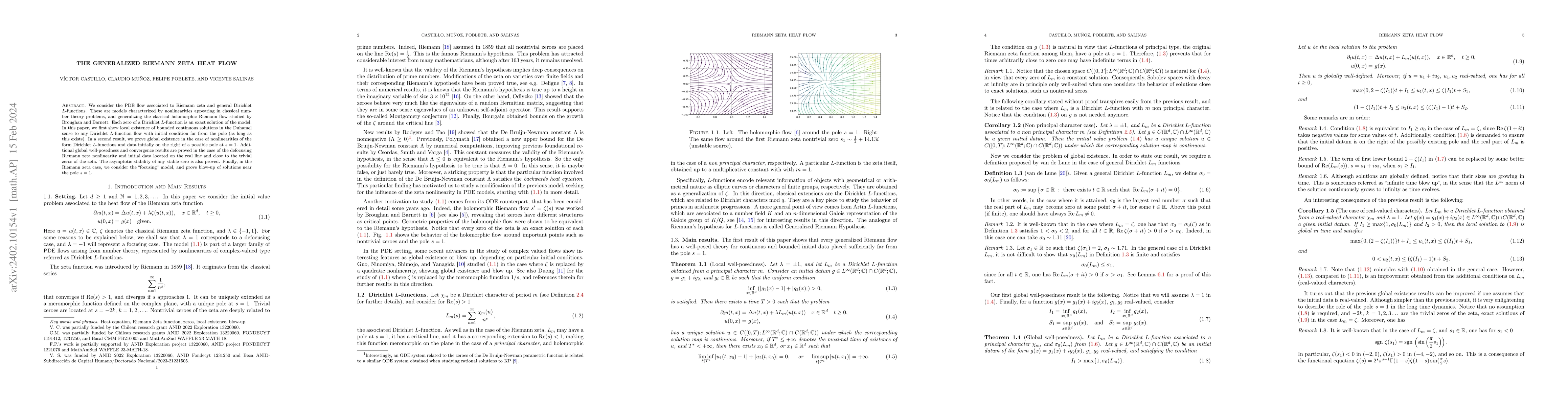 Thumbnail for The Generalized Riemann Zeta heat flow