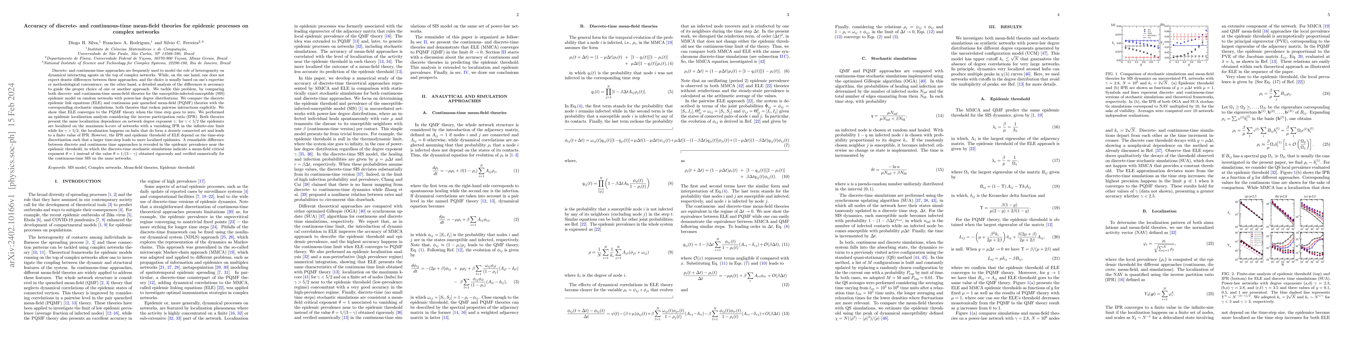 Thumbnail for Accuracy of discrete- and continuous-time mean-field theories for
  epidemic processes on complex networks