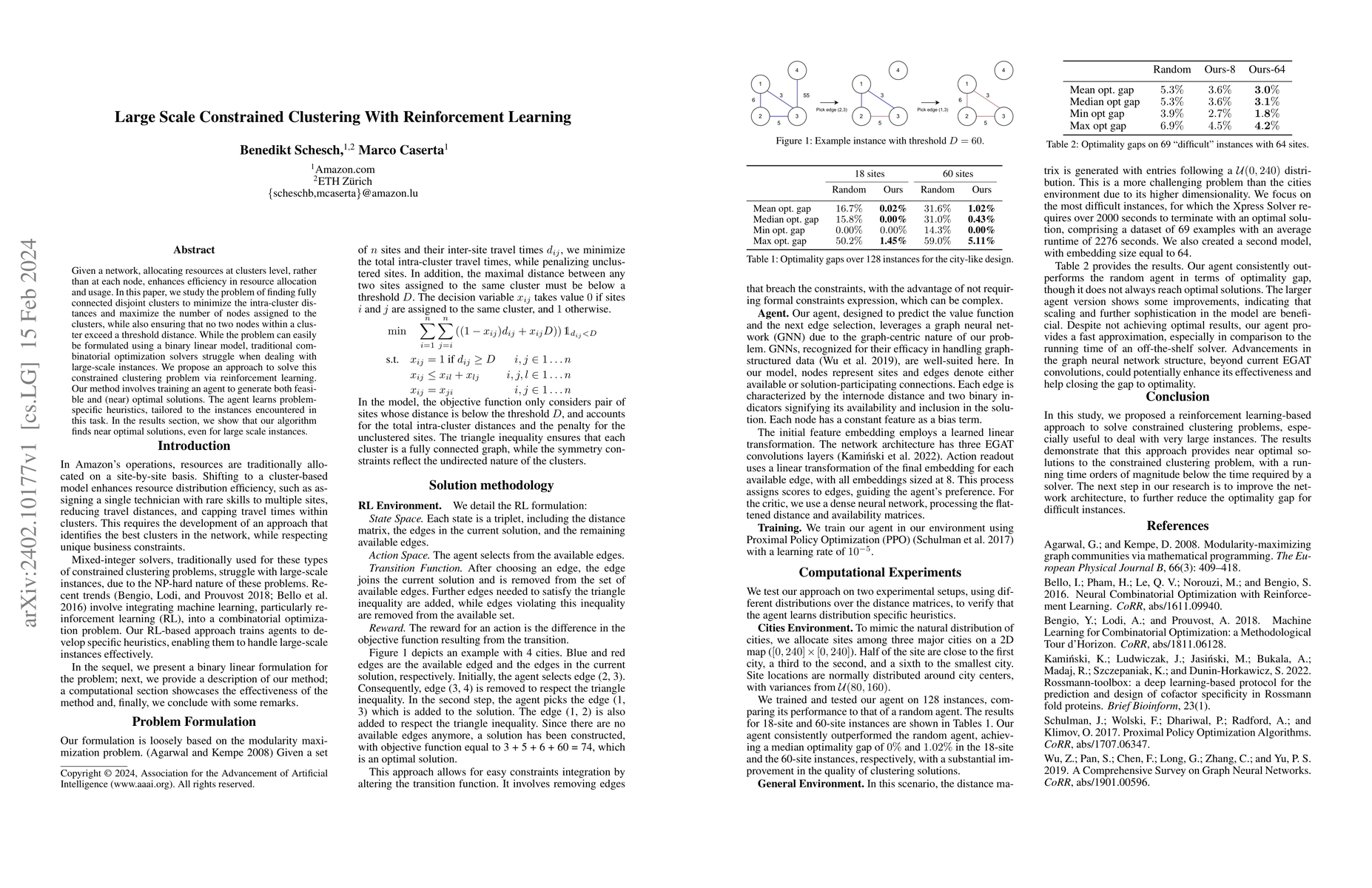 Thumbnail for Large Scale Constrained Clustering With Reinforcement Learning