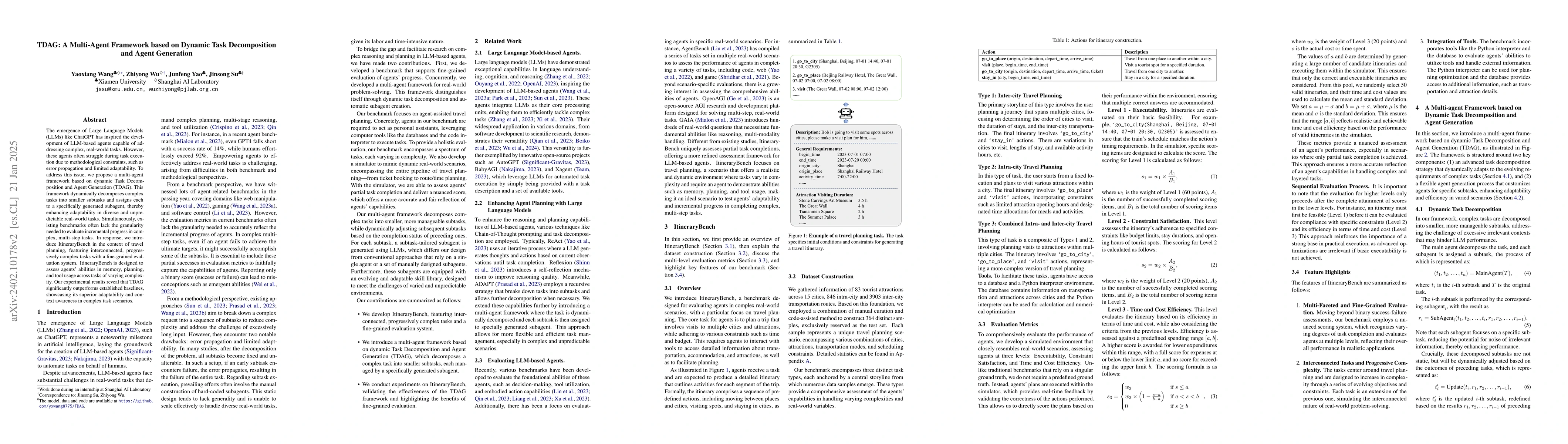 Thumbnail for TDAG: A Multi-Agent Framework based on Dynamic Task Decomposition and
  Agent Generation