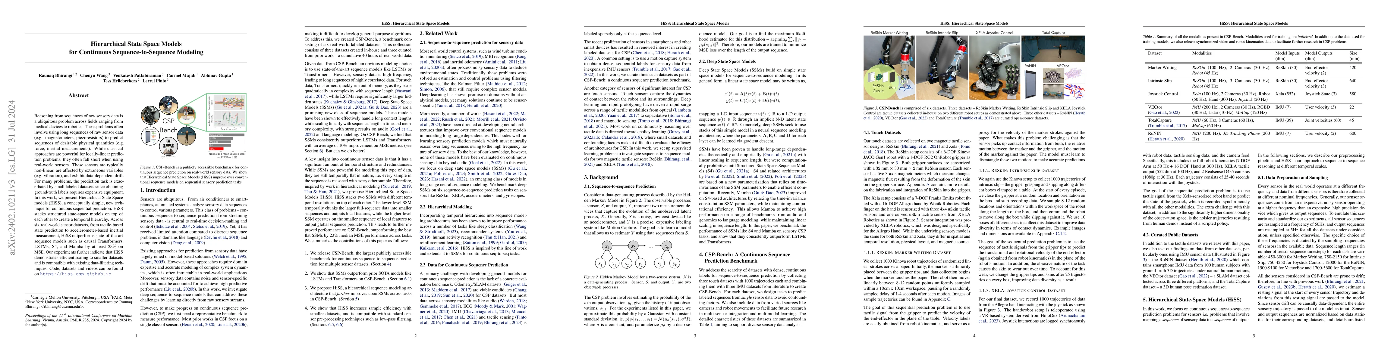 Thumbnail for Hierarchical State Space Models for Continuous Sequence-to-Sequence
  Modeling