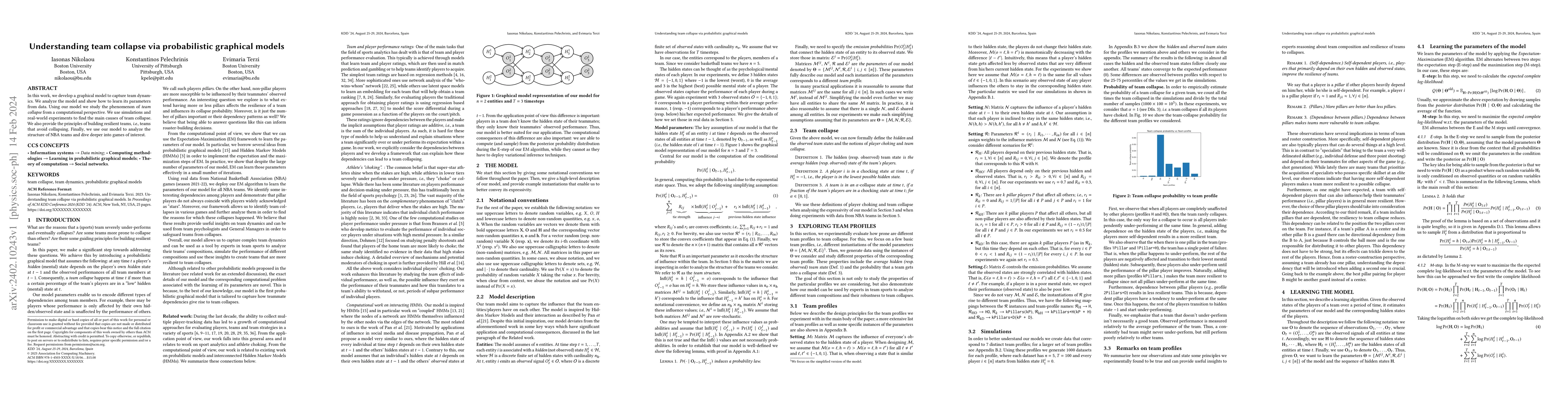 Thumbnail for Understanding team collapse via probabilistic graphical models