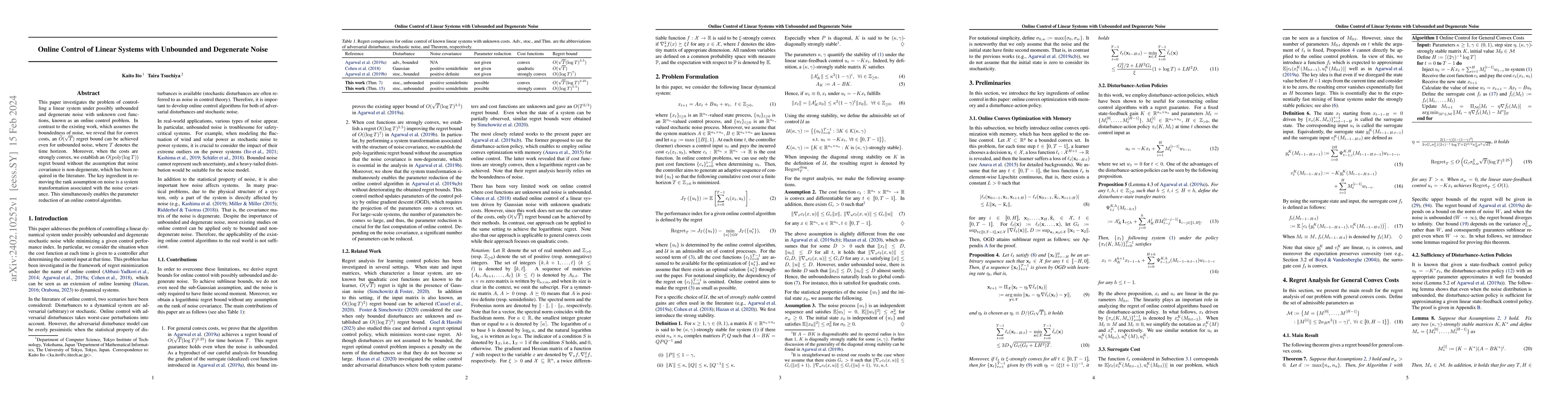 Thumbnail for Online Control of Linear Systems with Unbounded and Degenerate Noise