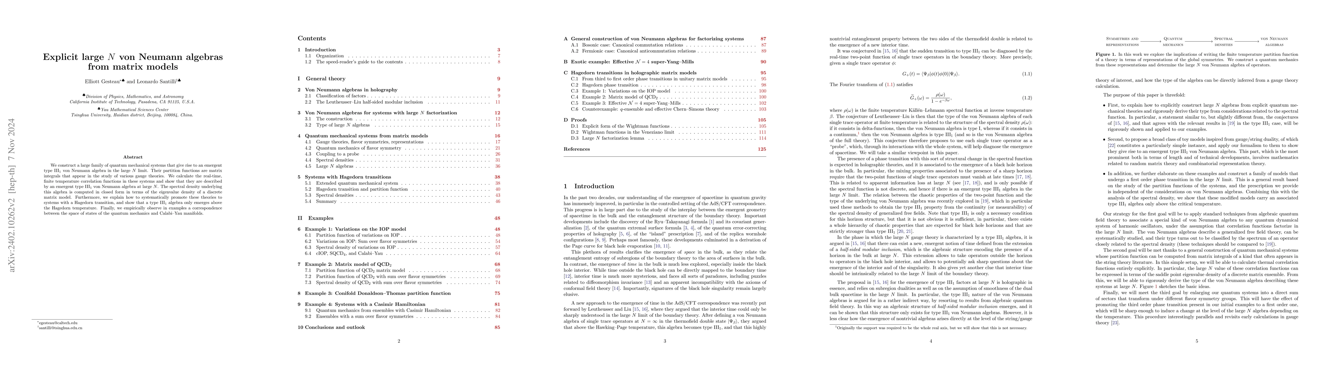 Thumbnail for Explicit large $N$ von Neumann algebras from matrix models