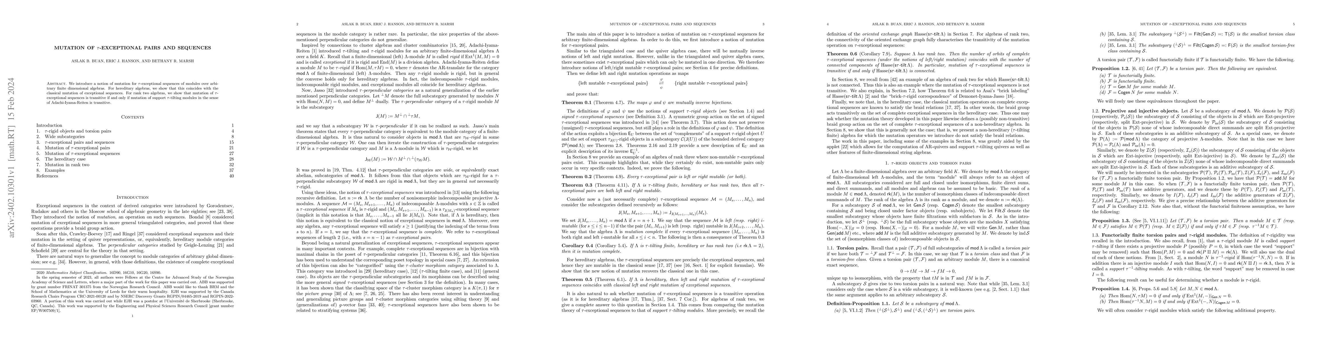 Thumbnail for Mutation of {\tau}-exceptional pairs and sequences