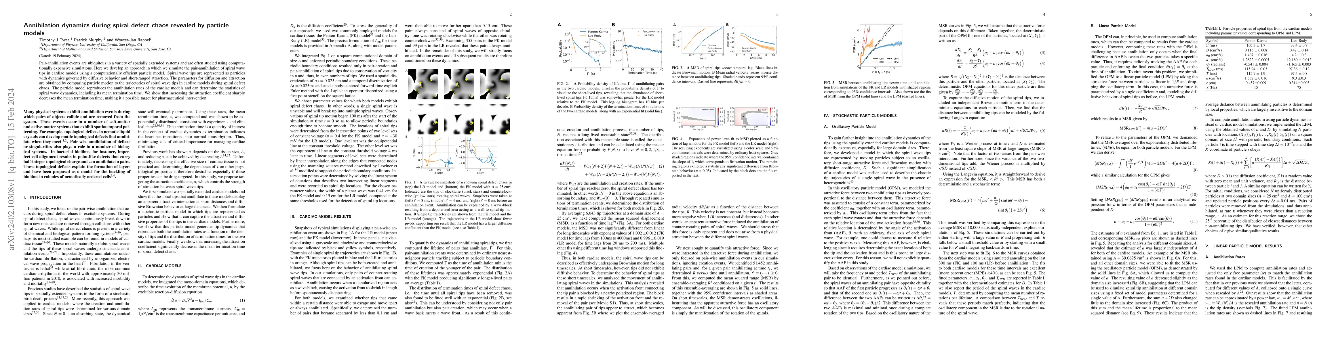 Thumbnail for Annihilation dynamics during spiral defect chaos revealed by particle
  models