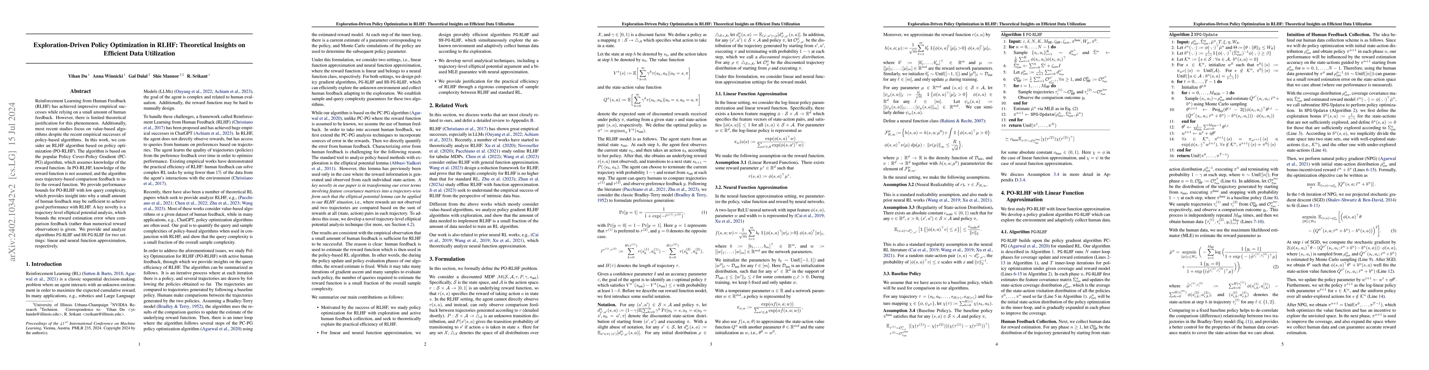 Thumbnail for Exploration-Driven Policy Optimization in RLHF: Theoretical Insights on
  Efficient Data Utilization