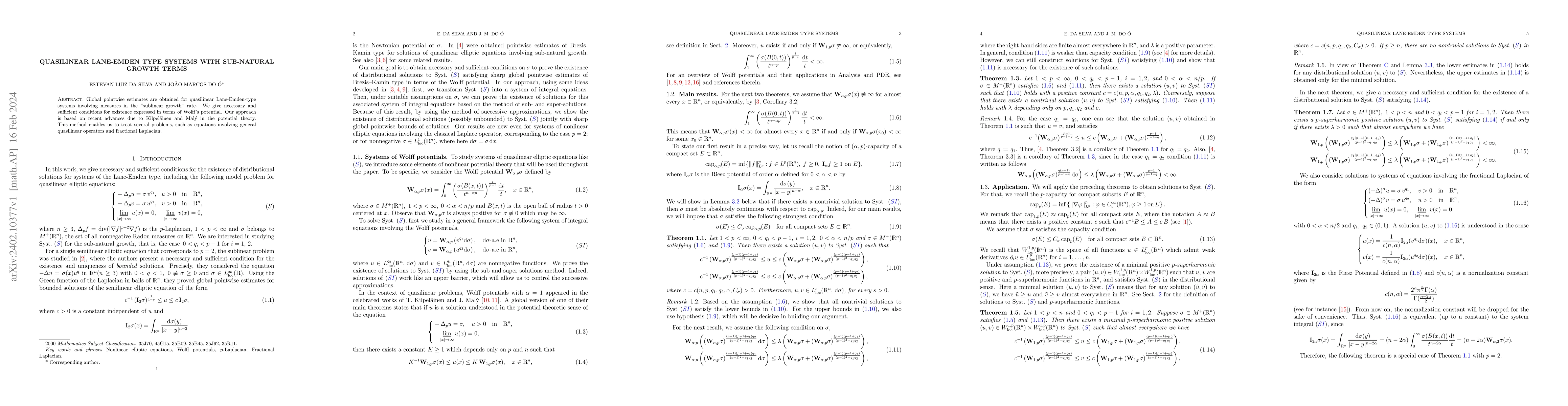 Thumbnail for Quasilinear Lane-Emden type systems with sub-natural growth terms