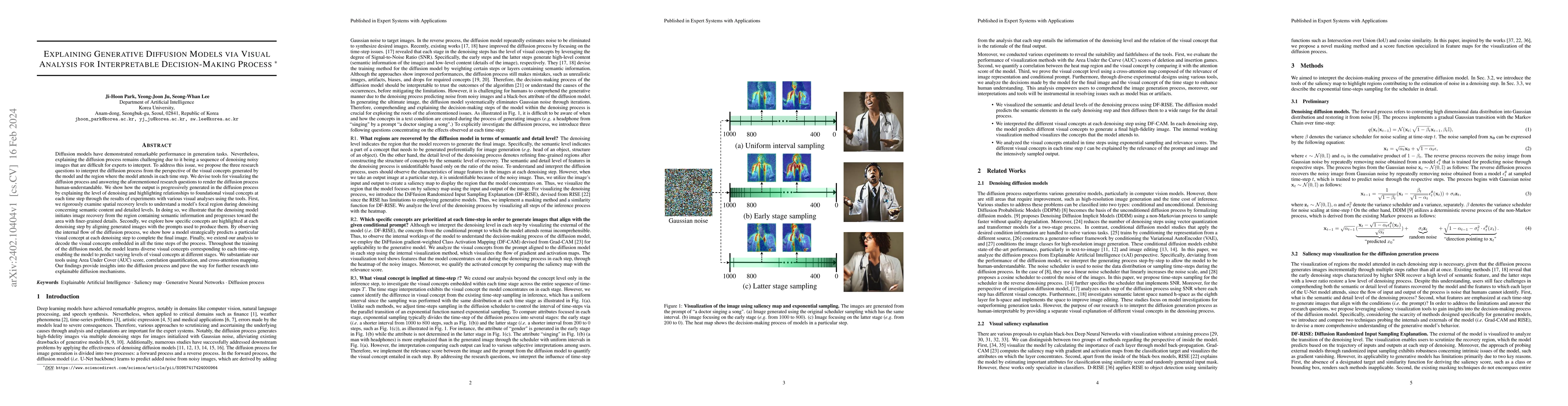 Thumbnail for Explaining generative diffusion models via visual analysis for
  interpretable decision-making process