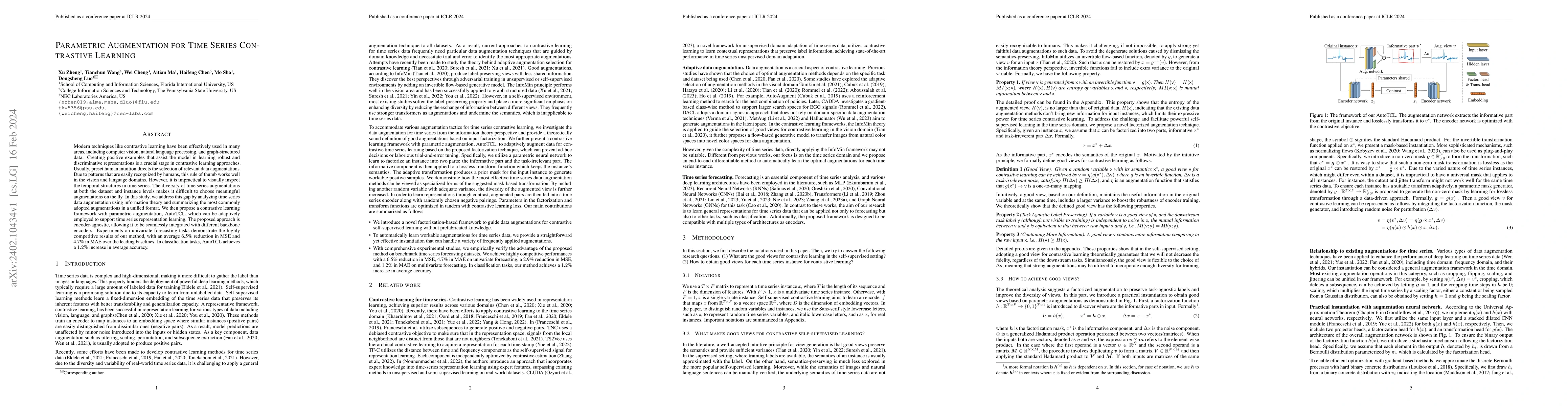 Thumbnail for Parametric Augmentation for Time Series Contrastive Learning