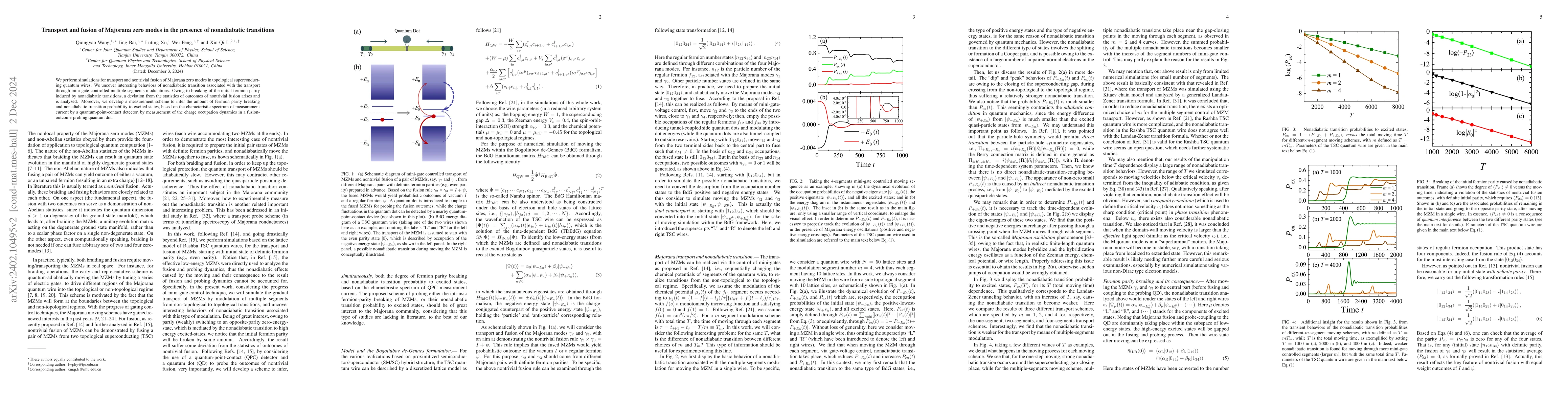 Thumbnail for Moving and fusion of Majorana zero modes in the presence of nonadiabatic
  transitions