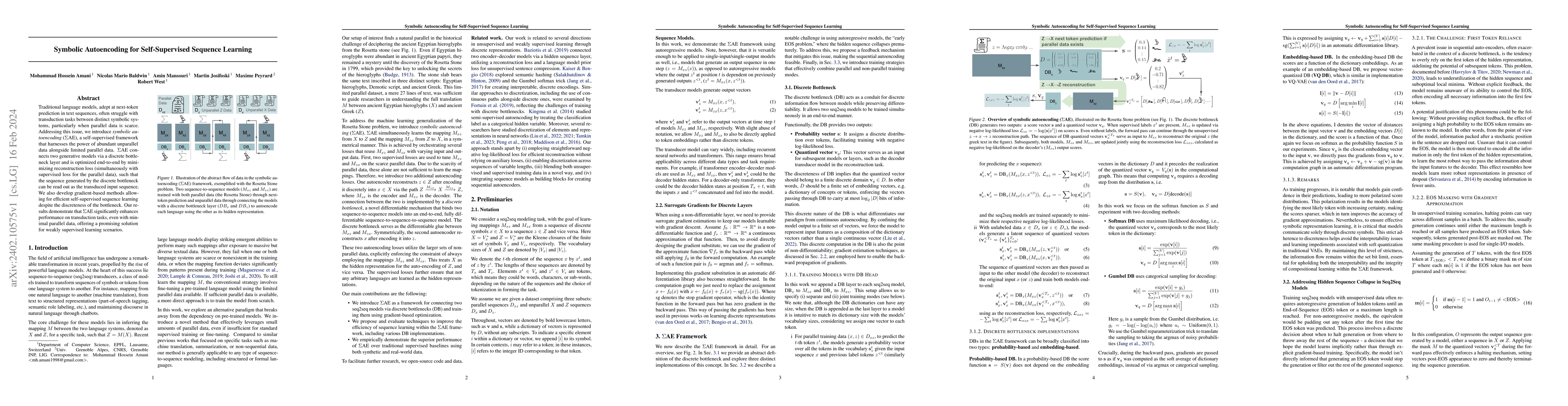 Thumbnail for Symbolic Autoencoding for Self-Supervised Sequence Learning