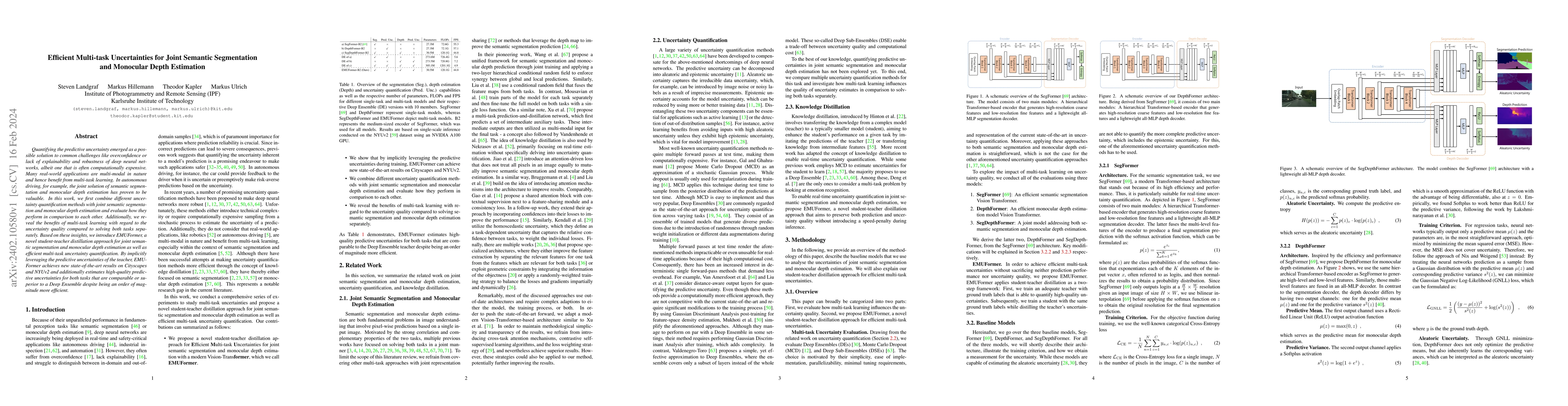 Thumbnail for Efficient Multi-task Uncertainties for Joint Semantic Segmentation and
  Monocular Depth Estimation