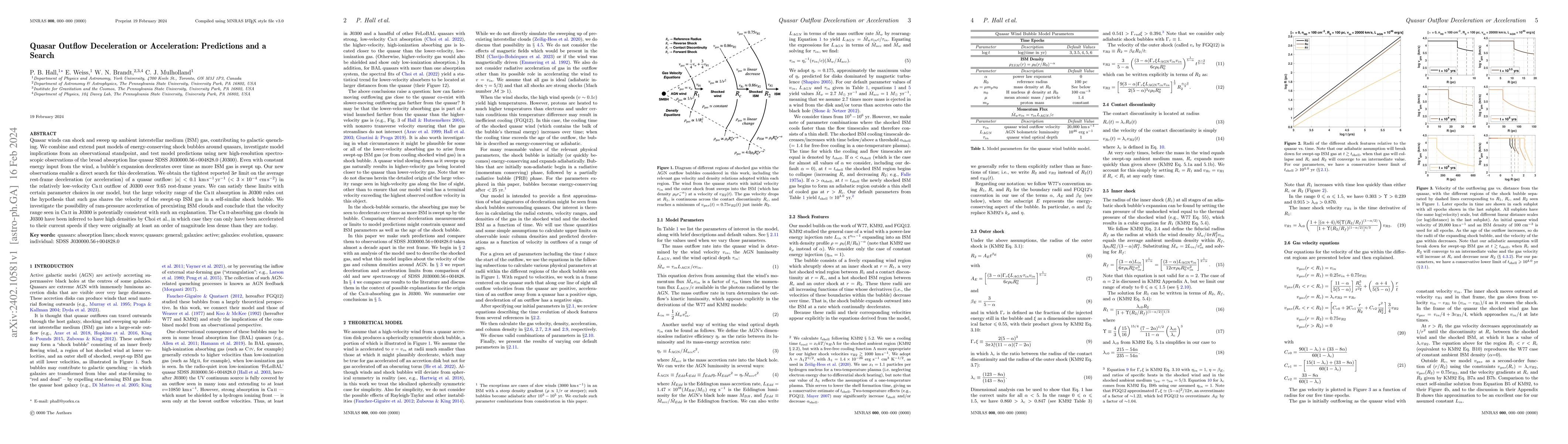Thumbnail for Quasar Outflow Deceleration or Acceleration: Predictions and a Search