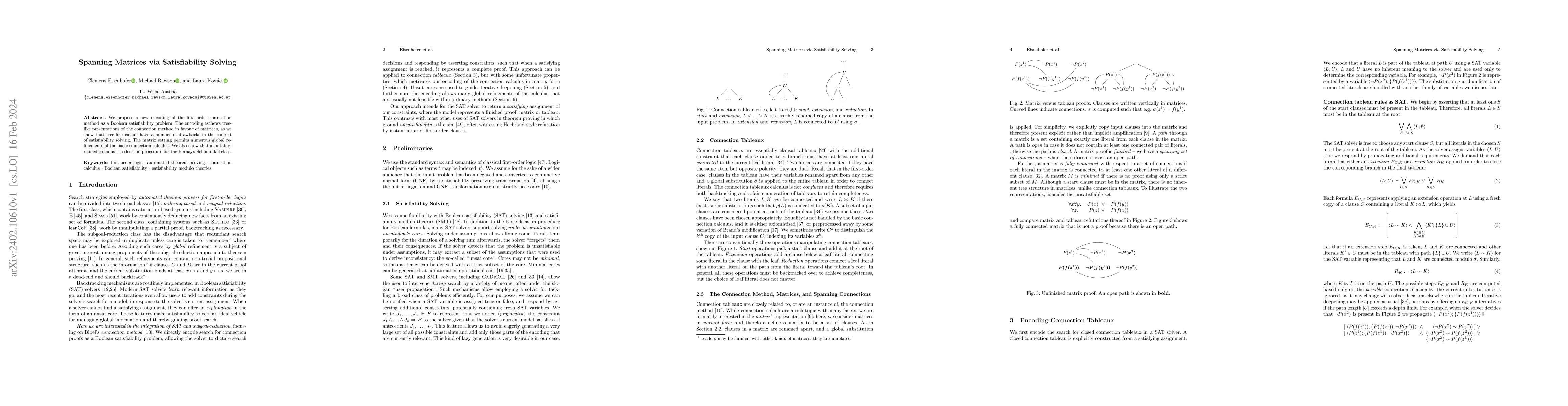 Thumbnail for Spanning Matrices via Satisfiability Solving