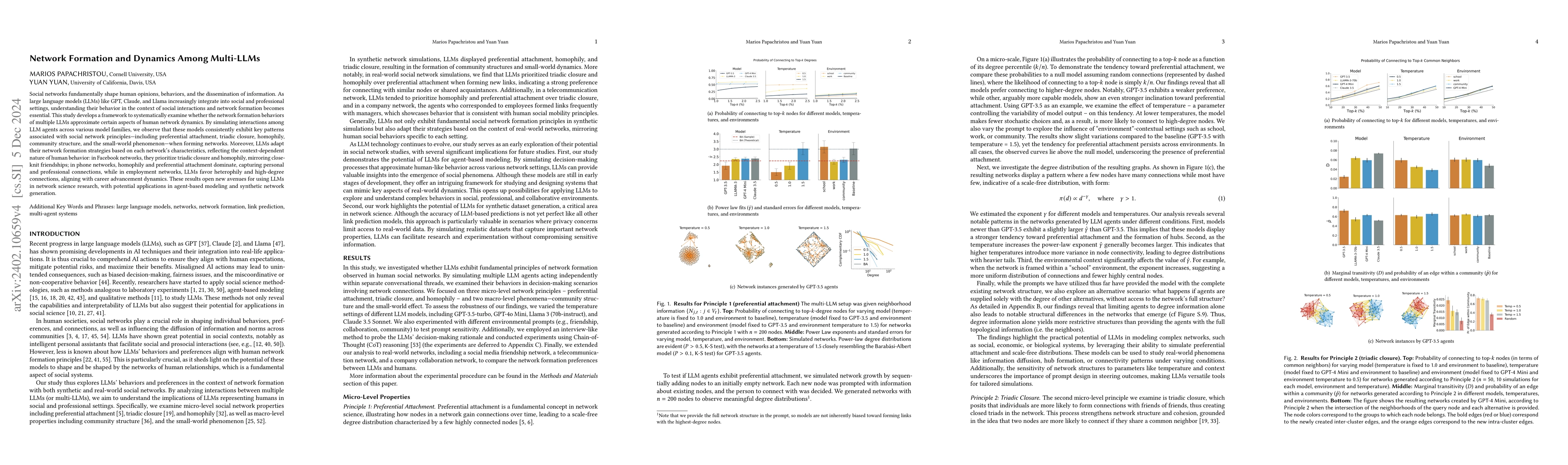 Thumbnail for Network Formation and Dynamics Among Multi-LLMs