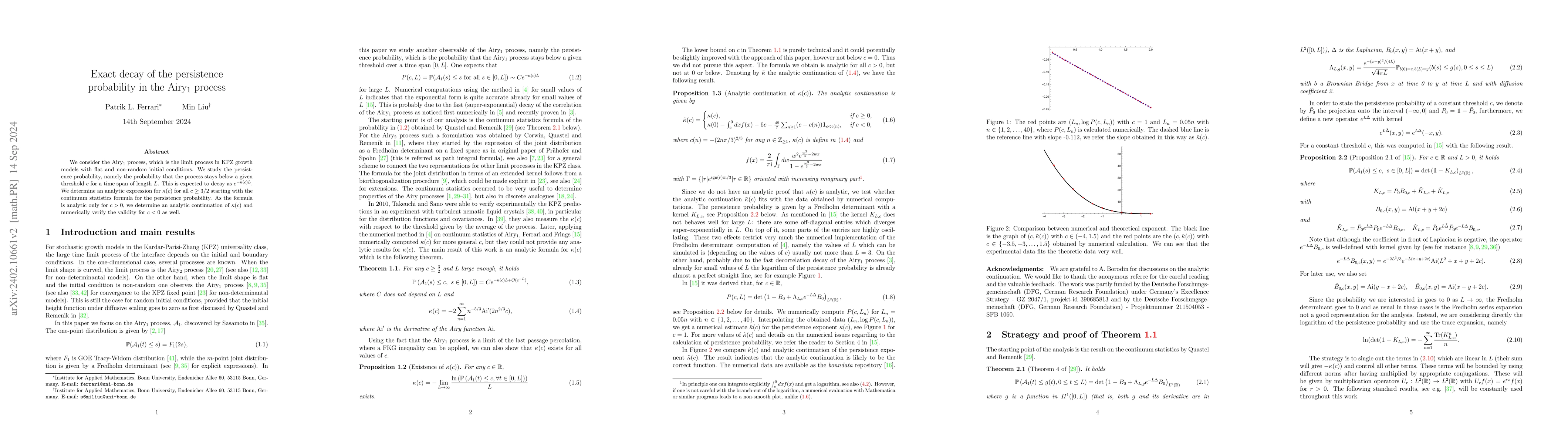 Thumbnail for Exact decay of the persistence probability in the Airy$_1$ process