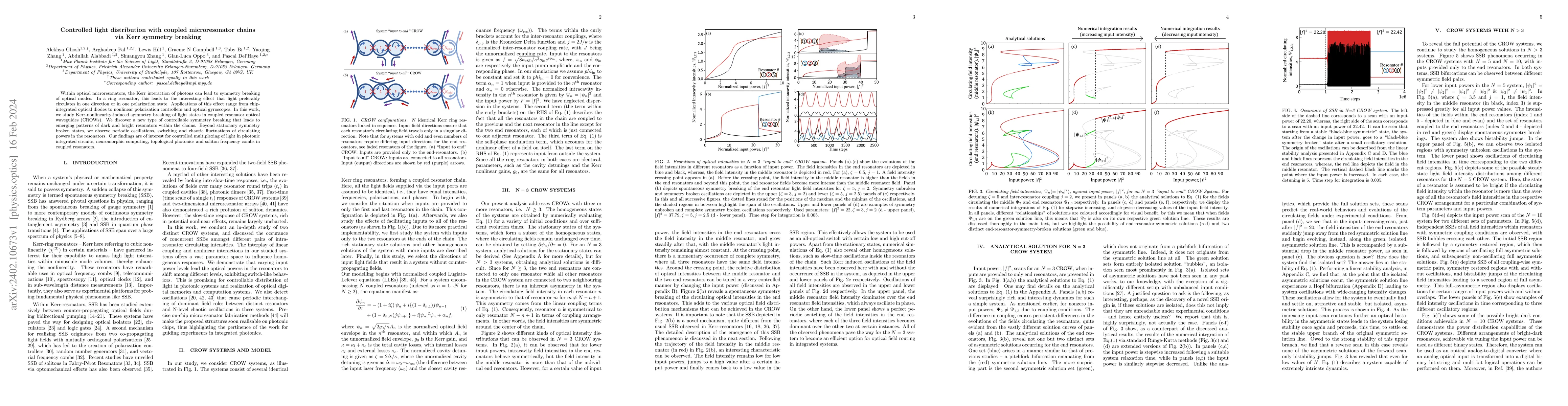 Thumbnail for Controlled light distribution with coupled microresonator chains via
  Kerr symmetry breaking