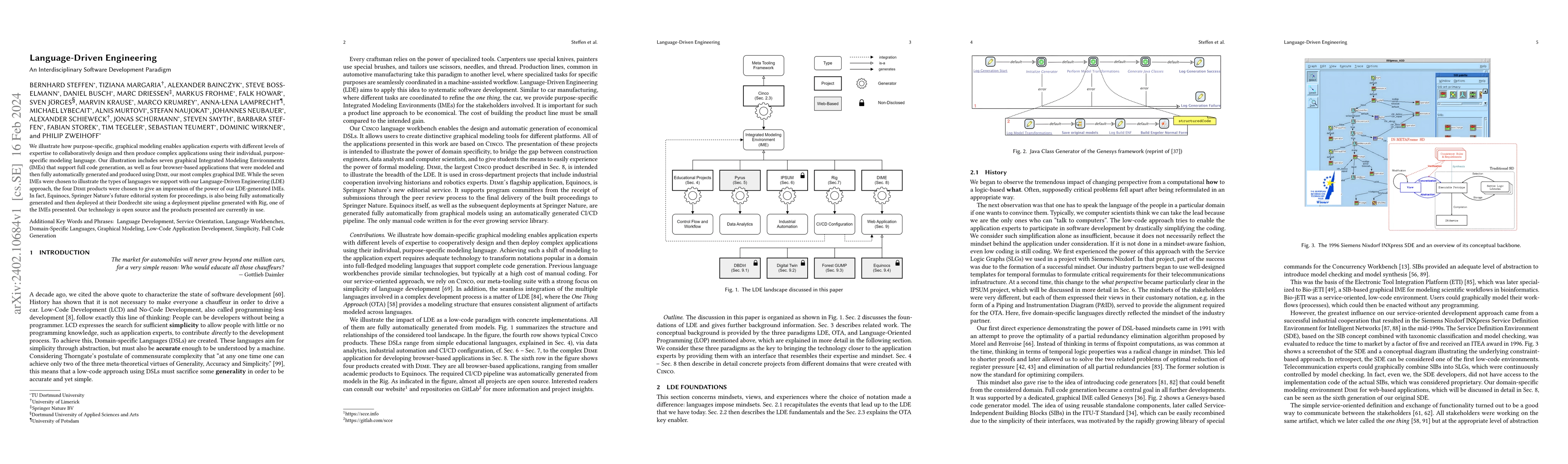 Thumbnail for Language-Driven Engineering An Interdisciplinary Software Development
  Paradigm
