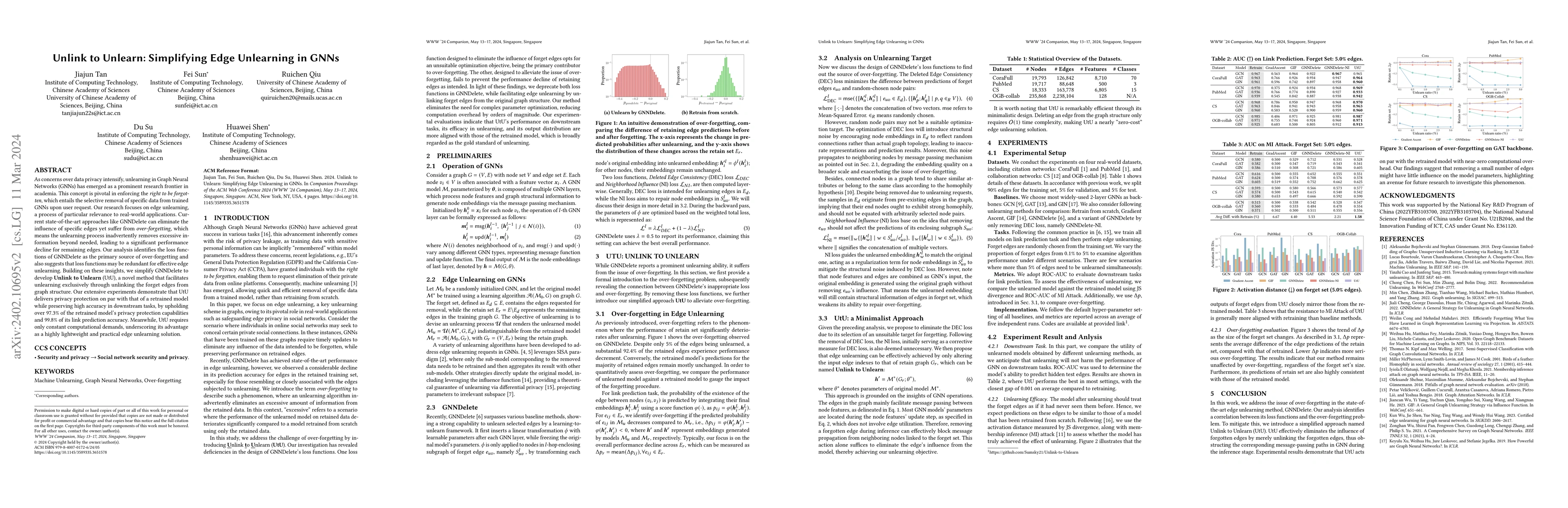 Thumbnail for Unlink to Unlearn: Simplifying Edge Unlearning in GNNs