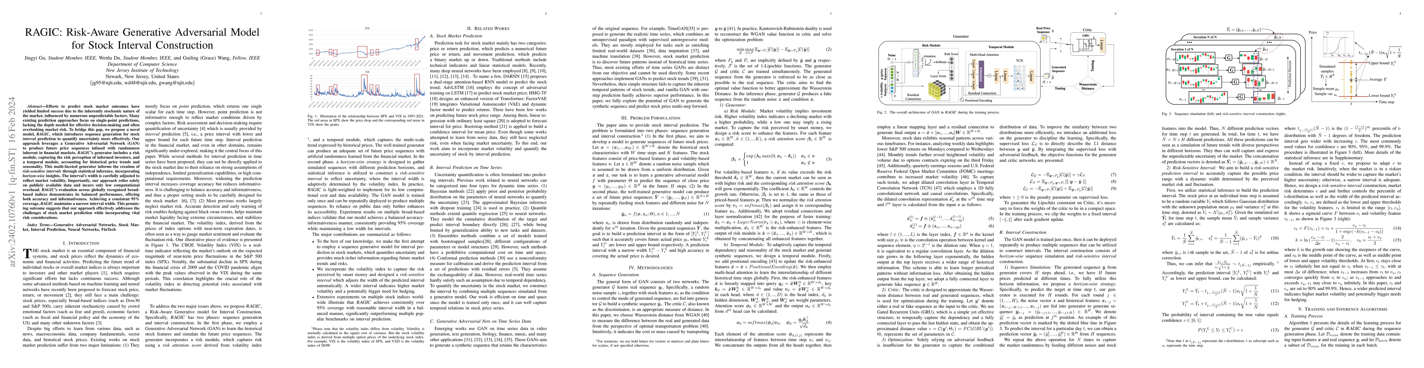 Thumbnail for RAGIC: Risk-Aware Generative Adversarial Model for Stock Interval
  Construction