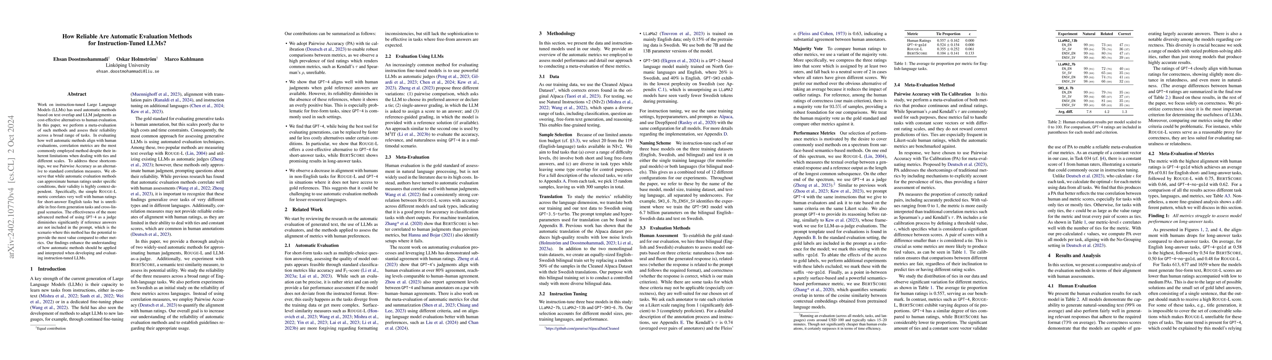Thumbnail for How Reliable Are Automatic Evaluation Methods for Instruction-Tuned
  LLMs?