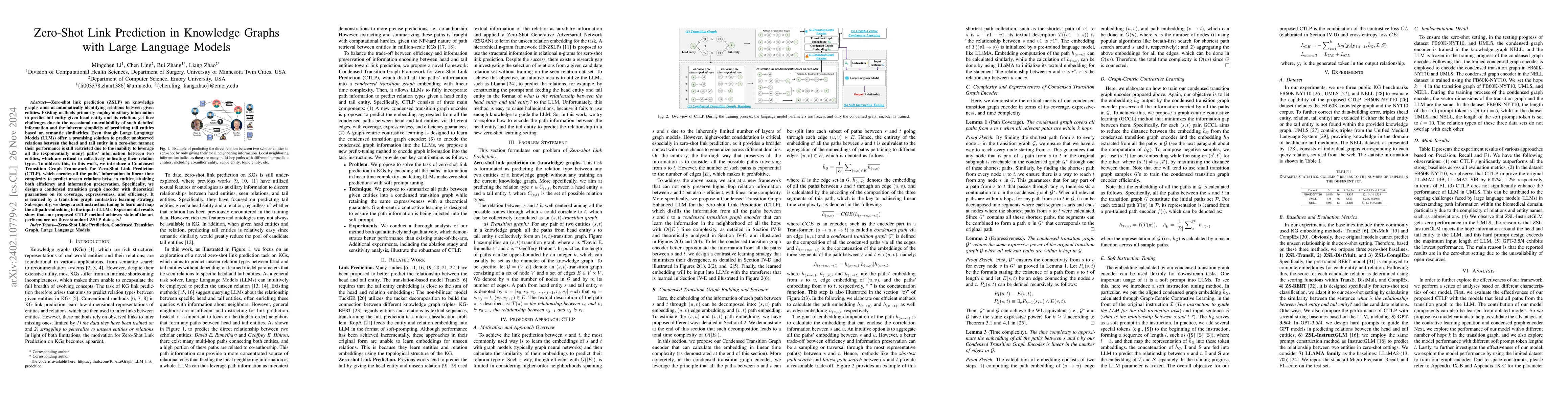 Thumbnail for A Condensed Transition Graph Framework for Zero-shot Link Prediction
  with Large Language Models