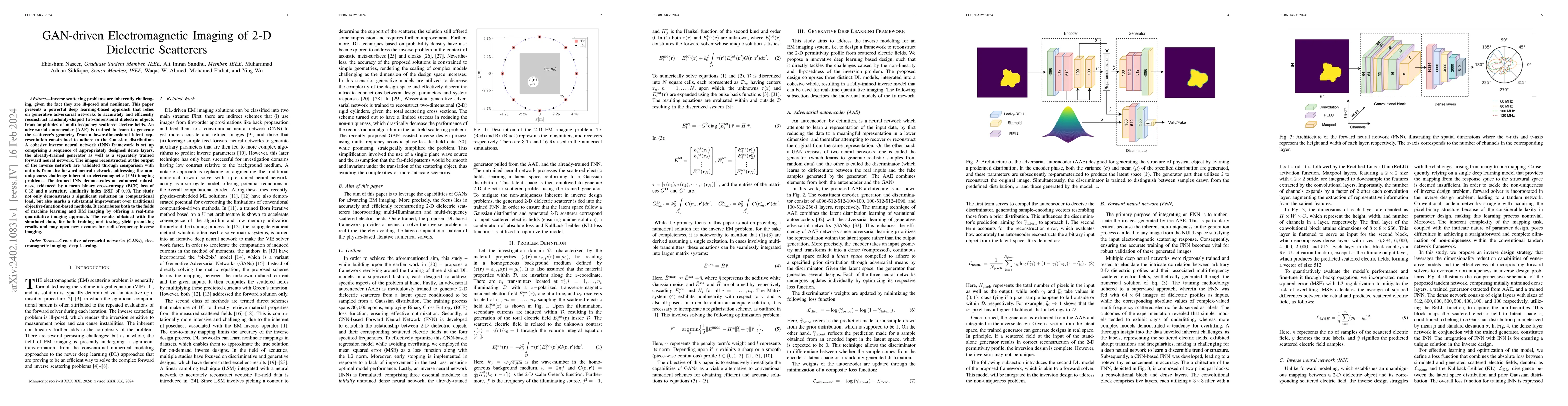 Thumbnail for GAN-driven Electromagnetic Imaging of 2-D Dielectric Scatterers