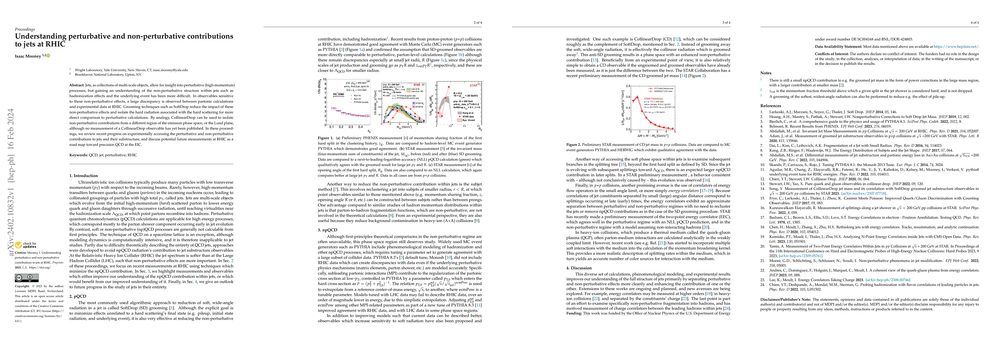 Thumbnail for Understanding perturbative and non-perturbative contributions to jets at
  RHIC