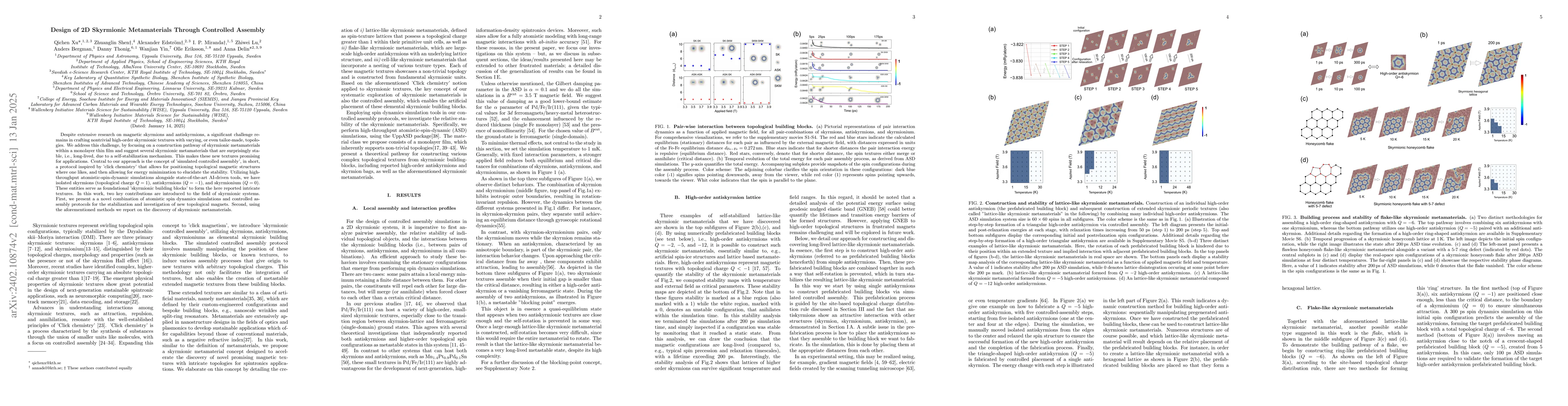 Thumbnail for Design of 2D Skyrmionic Metamaterial Through Controlled Assembly
