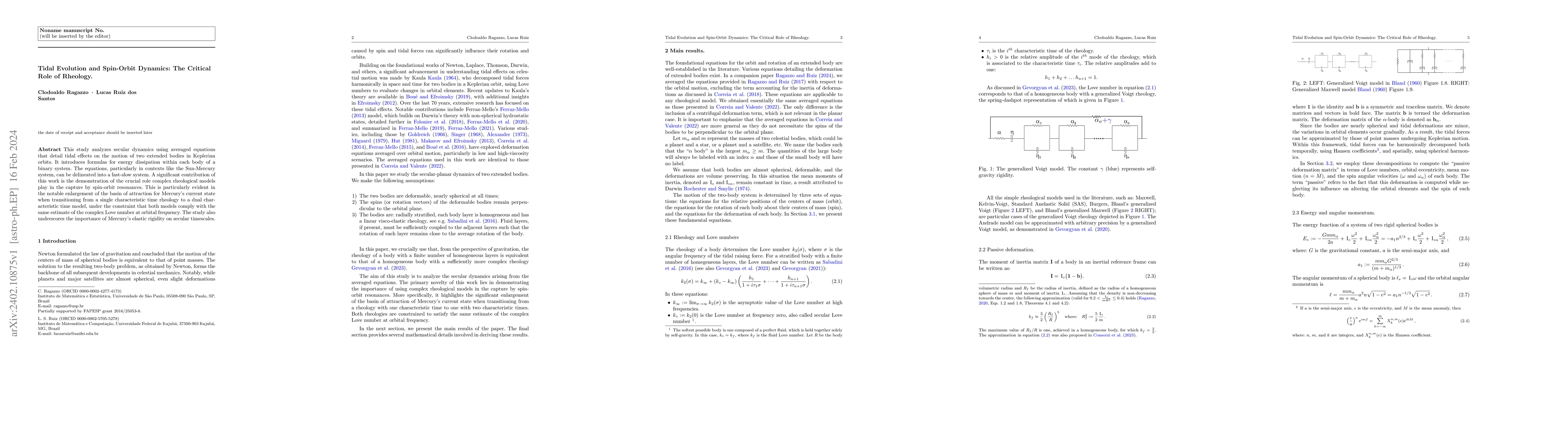 Thumbnail for Tidal Evolution and Spin-Orbit Dynamics: The Critical Role of Rheology
