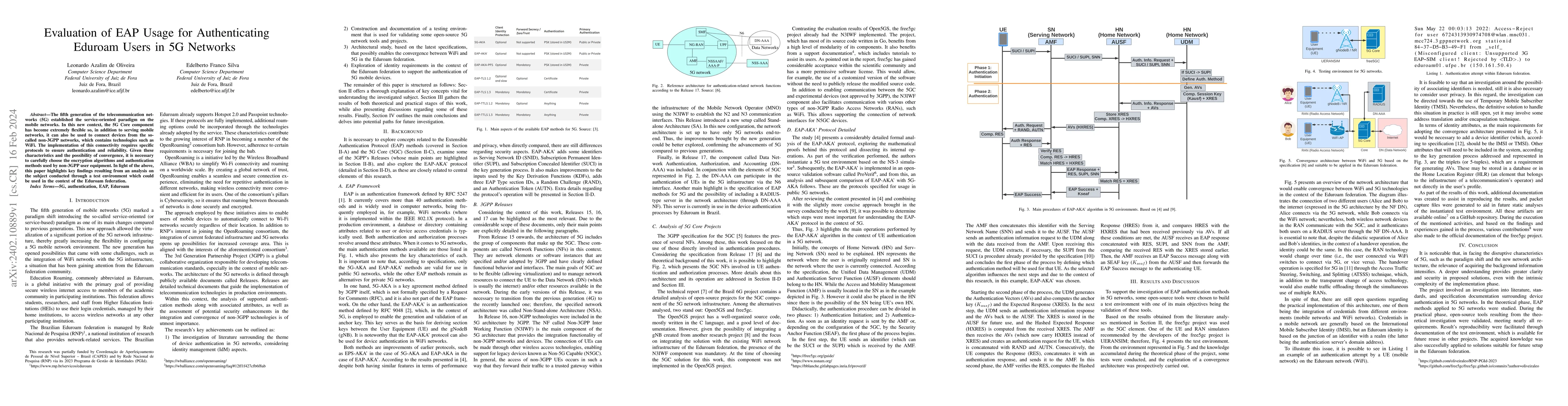 Thumbnail for Evaluation of EAP Usage for Authenticating Eduroam Users in 5G Networks