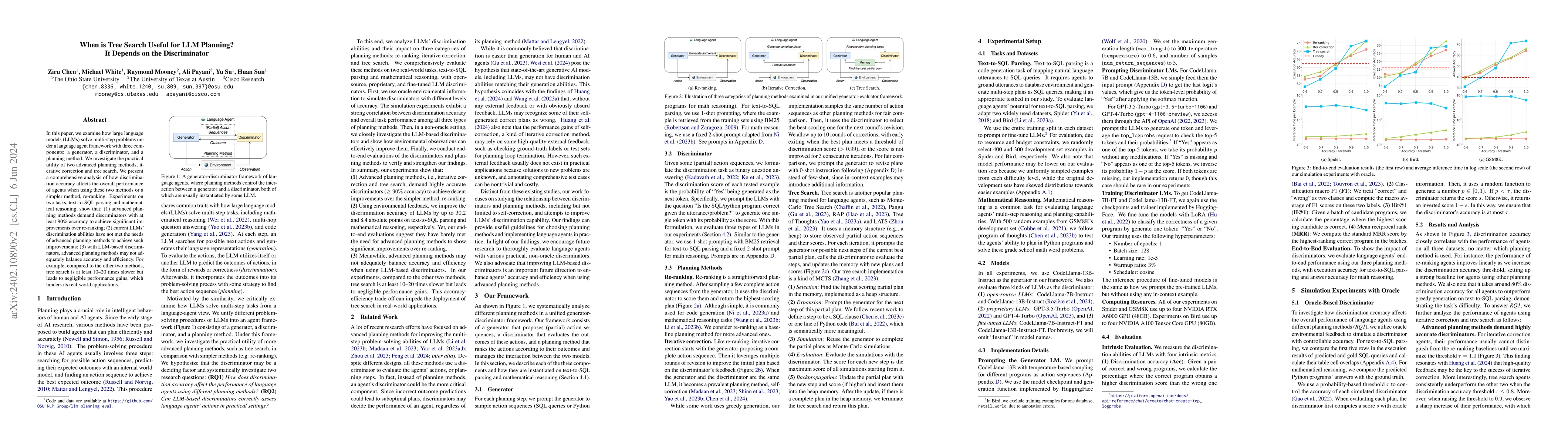 Thumbnail for When is Tree Search Useful for LLM Planning? It Depends on the
  Discriminator