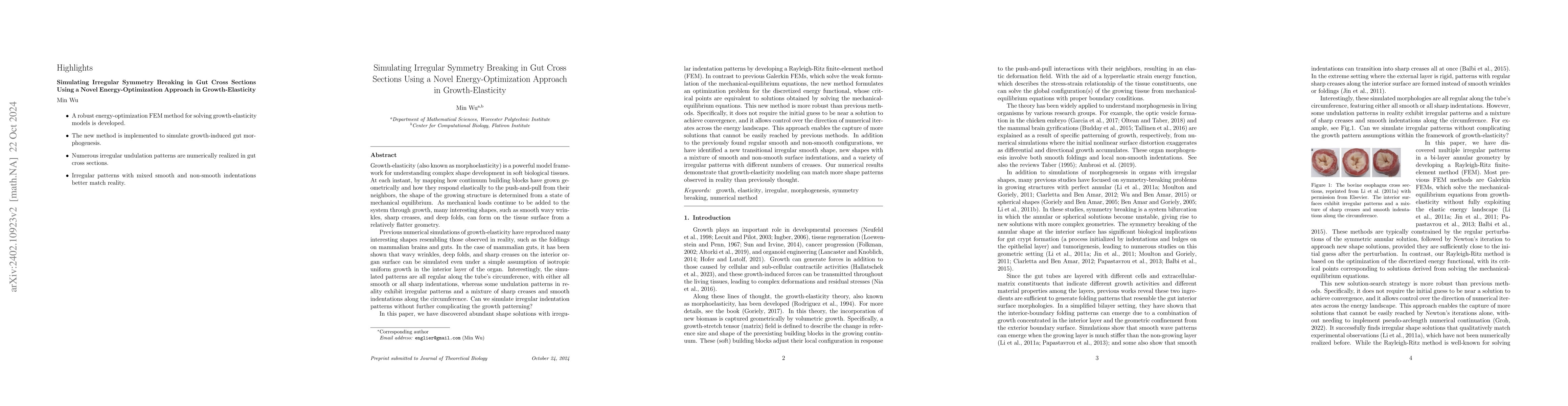 Thumbnail for A Hessian-based energy-optimization study of morphoelasticity
