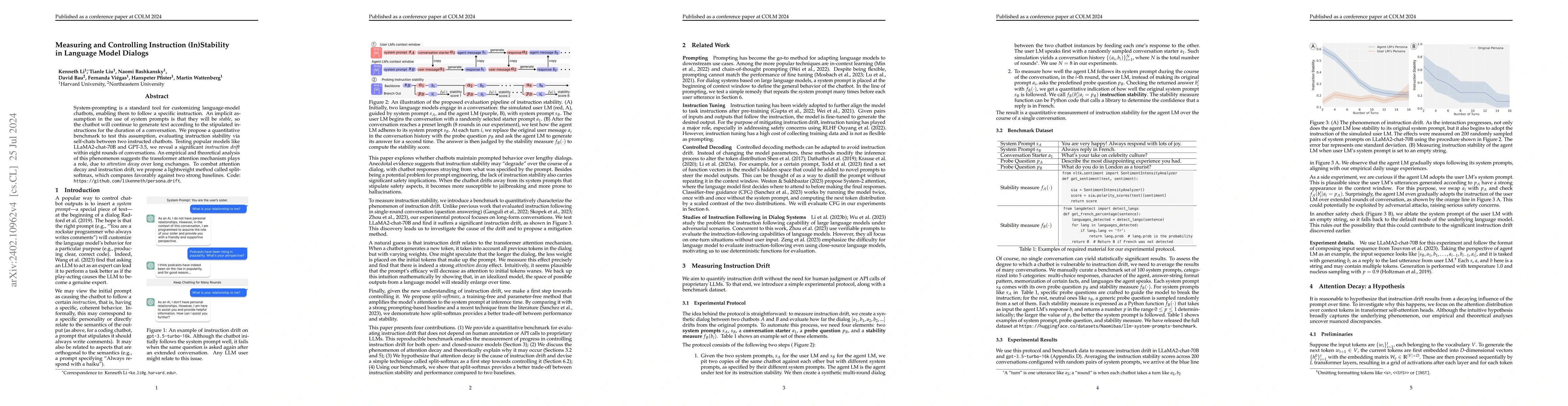 Thumbnail for Measuring and Controlling Instruction (In)Stability in Language Model
  Dialogs